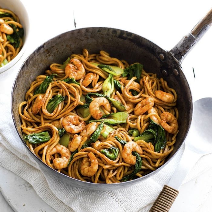 Thai Prawn Stir-Fry with Ginger and Spring Onion