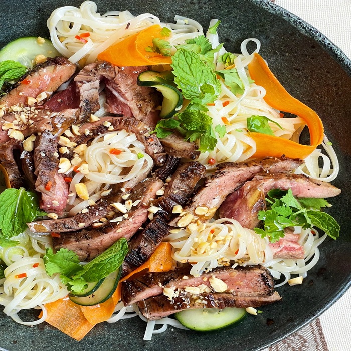 Steak and Vietnamese Noodle Salad