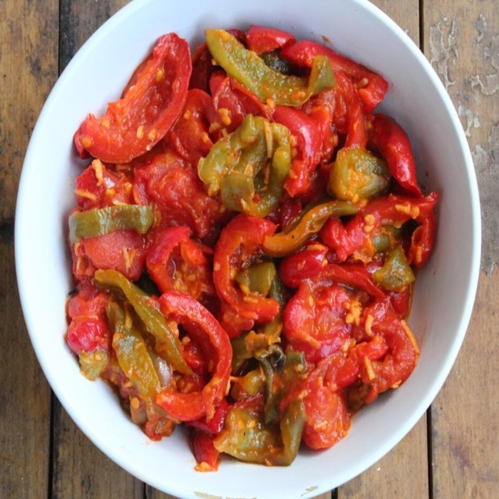 Algerian Flafla Bell Pepper Salad